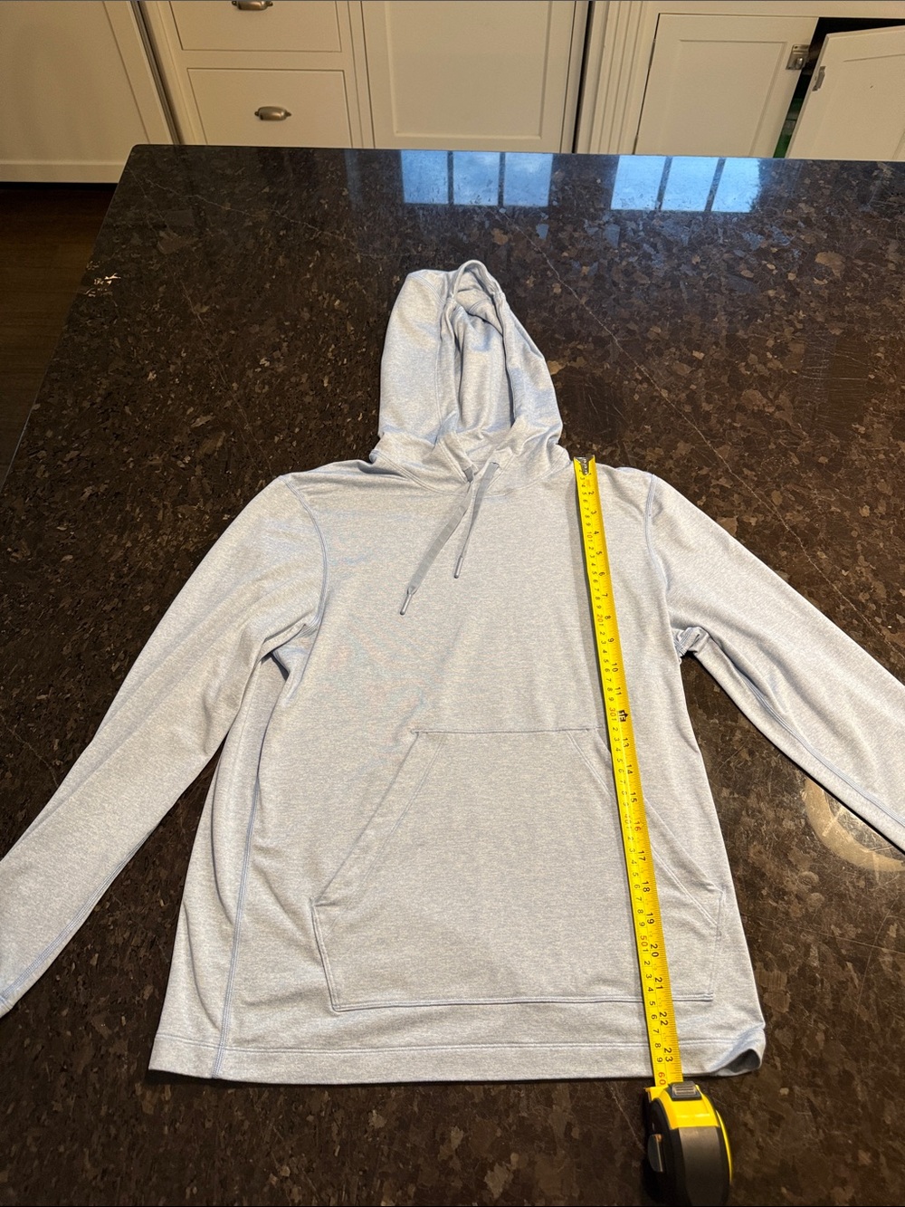 lululemon athletica Light blue Hooded Pullover Sweatshirt